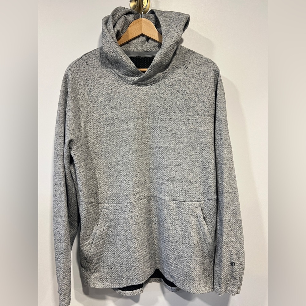Men’s Lululemon At Ease Hoodie Textured Gray - Picture 2 of 6